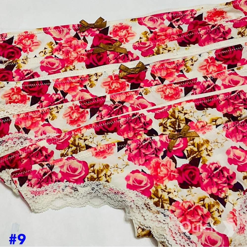 L - New 6 pieces Next Floral Thongs # 9